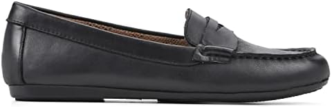 WHITE MOUNTAIN Women's Deutzia Penny-Moc Loafer, Black/Leather, 11 M | Image 2