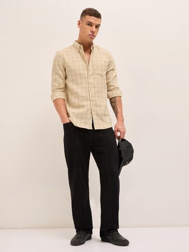 Image of THE Bear House Men's Checked Slim Fit Shirt