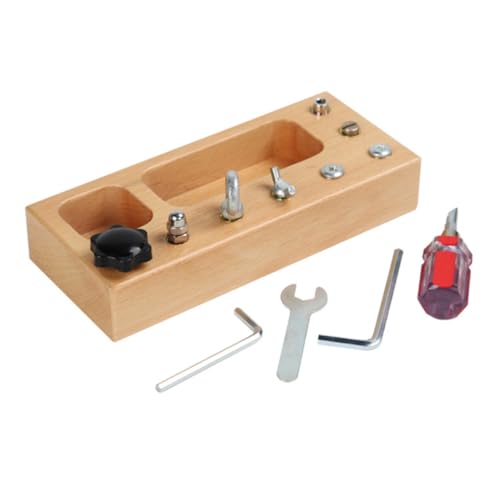 Jeu de vis en bois et acier pour garçon et fille avec kit interactif complet