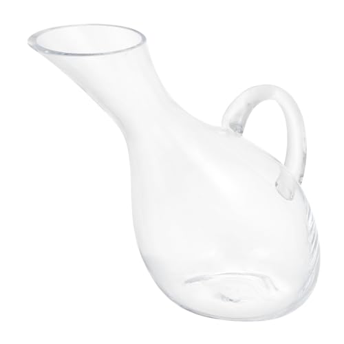 Hemobllo 1Pc Transparent Wine Decanter Household Beverage Storage Container with Elegant Design for Efficient Pouring and Aeration for Entertaining and Gifting