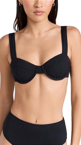 Solid & Striped Women's The Lilo Bikini Top, Blackout, S