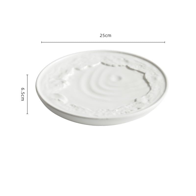 Talerze obiadowe Ceramiczna płyta izolacyjna do domu, restauracji, hotelu, zastawy stołowej, kreatywna zachodnia żywność zestaw obiadowy (S)