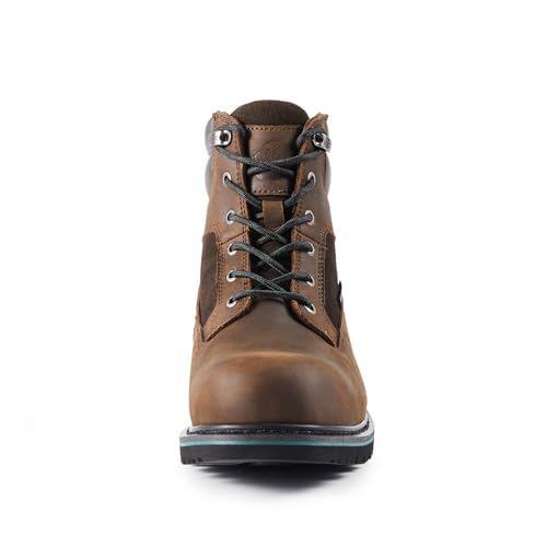 Image of Golden Retriever 6 /8 Inch Waterproof Composite Toe Work Boots for Men | Non-Metallic Safety Toe, Crazy Horse leather, Goodyear Welt Construction, Easy-On Rear Pull Loop, EH Rated Work Boots