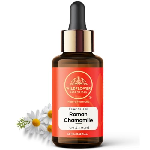 Image of Roman Chamomile Essential Oil 15ml (Chamaemelum nobile) |Pure & Natural Essential Oil for Aroma | Moisturizing Body, Face & Hair Oil - Suitable for All Skin Types