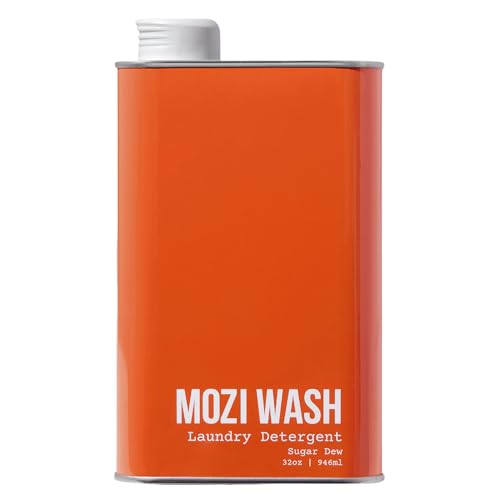 Image of Mozi Wash Laundry Detergent Liquid, Sugar Dew- Citrus & Hibiscus, 50+ Loads, Non toxic, Plant Based Enzyme Cleaners, Phosphate & Paraben Free, Long Lasting Luxury Clean, 32 oz Recyclable Bottle