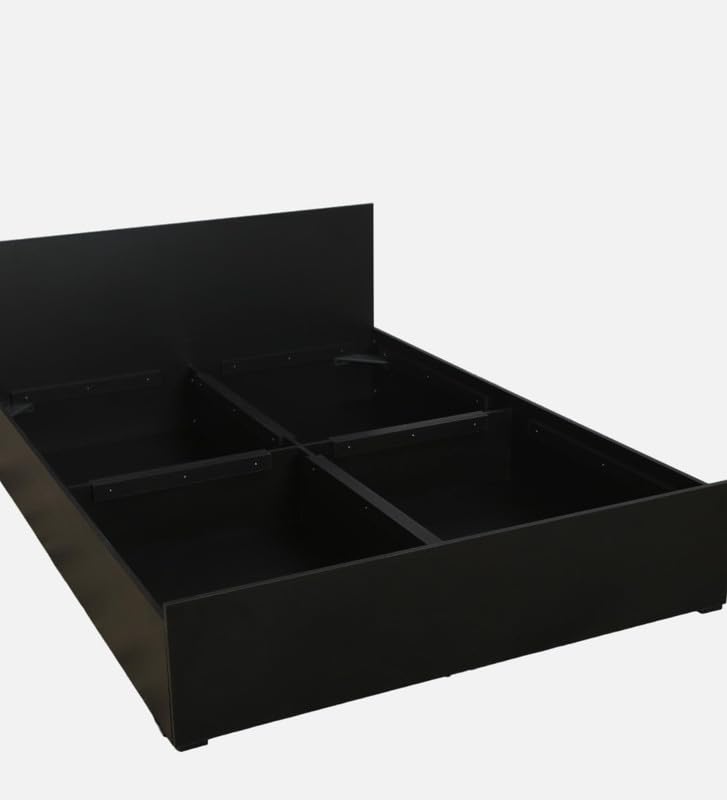 Image of Mintwud Pepperfry Engineered Wood King Size Bed with Box Storage | Wooden Double Bed Cot Palang Furniture for Bedroom Living Room Home Hotel (Wenge Finish)