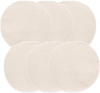 Voarge 10 tappetini in bambù per vapore, in cotone, per cucina, vapore, per riso, dim sum, verdure, pesce e carne, Ø 30 cm