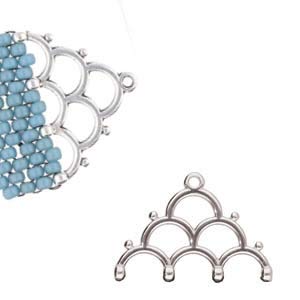 2 Pair Bead Ending Finding. Quality Silver Plate Lakos IV Cymbal Metal Fashion Elements. Works with Miyuki 8/0 Beads and More! 2 Pair Bead Ending Finding. Quality Silver Plate Lakos IV Cymbal Metal Fashion Elements. Works with Miyuki 8/0 Beads and More!