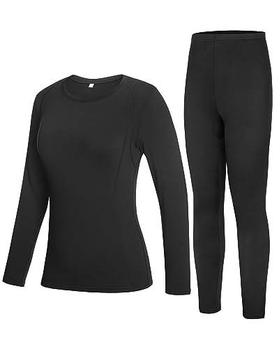 Roadbox Thermounterwäsche Damen - Warme und atmungsaktive Langarm Funktionsunterwäsche, Thermo Skiunterwäsche für beim Winter-Sport und zu Hause