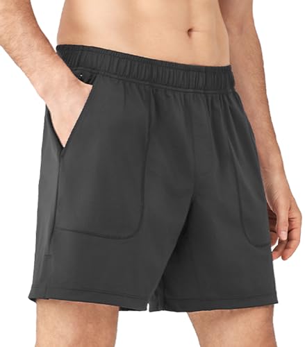 Short de course homme Separatec léger vêtement athlétique respirant de sport avec poche zippée