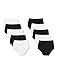 Produktbild Iris & Lilly Damen Unterhosen aus Baumwolle, 10er-Pack, Mehrfarbig (Schwarz/Weiß), L, Label: L