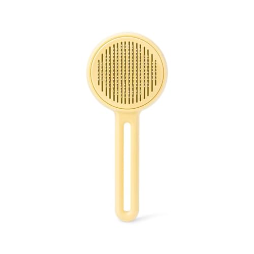 Image of Cat Brush with Release Button, Self Cleaning Cat Hair Grooming Brush for Shedding for Indoor Dogs Pets