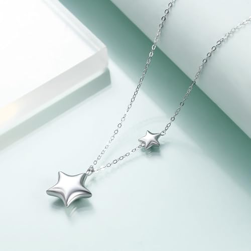 Rnivida 925 Sterling Silver Star Necklace Hypoallergenic Jewelry Gift for Women with Adjustable Chain3