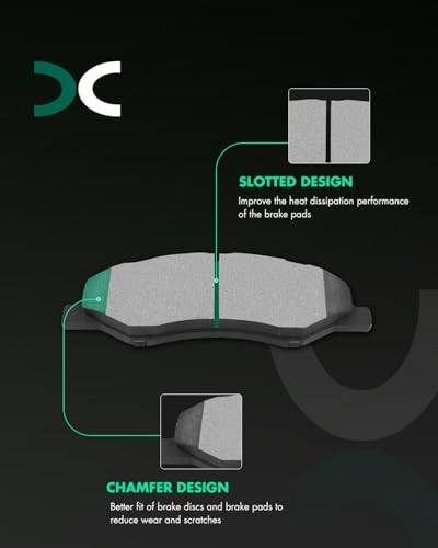 Image of SCITOO D2089 D2372 Front & Rear Ceramic Brake Pads Sets Replacement For Honda For Odyssey 2021 2022 2023