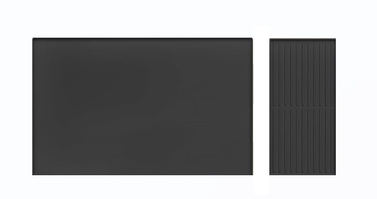 MOXORALTD Alfombrilla para máquina de café, 60 x 40 cm, alfombrilla para máquina de café de silicona con 40 x 19 cm desmontable Mat escurreplatos de silicona, alfombrilla para debajo de la máquina de
