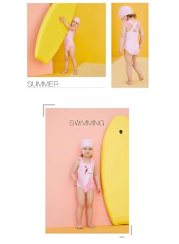 Image of Baby Girls One Piece Swimsuit Yellow Swimwear Fruit Pineapple Bathing Suit Summer Beach Wear with Ruffle Butt