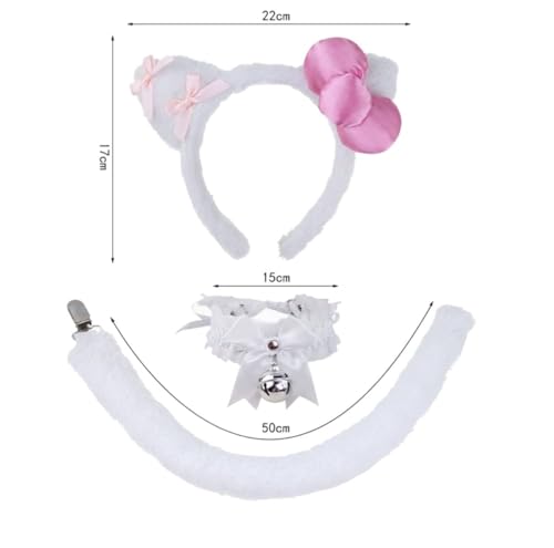 Disfraz Infantil Gato Rosa 4 Piezas Para Niñas miniatura 5
