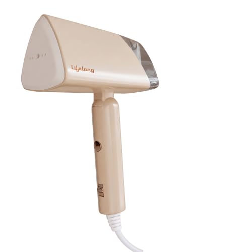 Image of Lifelong Garment Steamer | 1200W Wrinkle Remover, 90 Foldable, 130ml Detachable Water Tank, Fast Heat Up in 30 Seconds | Portable Vertical Steamer for Clothes | Handheld Steam Iron for All Fabrics