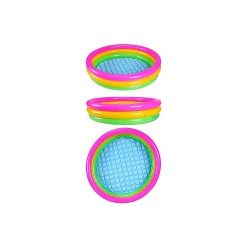 Image of Inflatable Pools Multicolor for Bath and Swimming (4 FT + Pump)