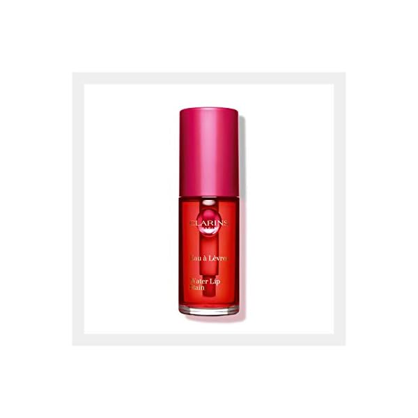 Clarins Water Lip Stain | Matte Finish | Moisturizing and Softening | Buildable, Transfer-Proof, Lightweight and Long-Wearing | Delivers Lip Treatment and Skincare Benefits With Aloe Vera | 0.2 Fl Oz