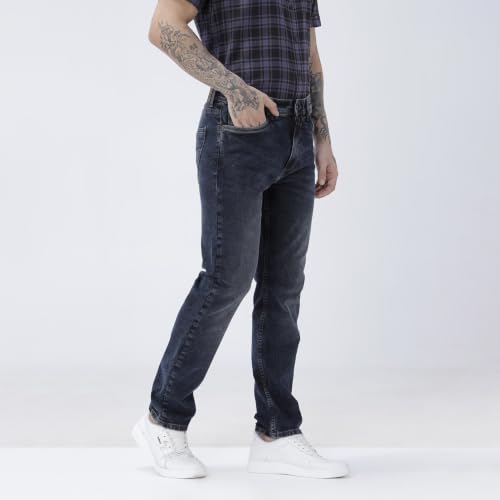 Image of BASICS Cotton Stretch Men's Jeans | Smart Casual Denim | Ultra-flexible stretch cotton denim. Modern style. Durable, breathable & built for all-day travel comfort.