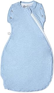 Tommee Tippee Baby Sleep Bag, The Original Grobag Snuggle, Soft Cotton-Rich Fabric, 3-9m, 1.0 Tog, Blue Marl