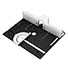 Metal Router System Kit C8 Woodworking Insert Base Plate Aluminum Alloy for Router Table Saw Repair Machine Plate Wood Trimming Milling Tools (Black)