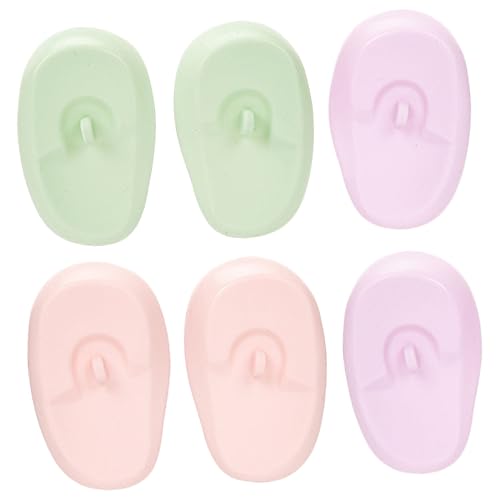 VALICLUD Protectores De Silicona Para Tintar Cabello 3 Pares Tamaño Pequeño Resistentes Al Calor Para Adultos Hombres y Mujeres Uso Doméstico Tintura Peluquería