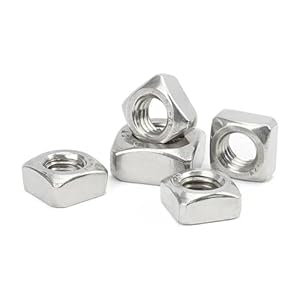 WUPNGS Quadratische Schweißmuttern Edelstahl, 5 Stück, A2-70