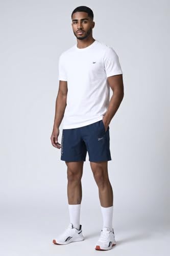 Image of Reebok Men's Polyester Running Shorts - Quick Dry Lightweight Sports Shorts for Men | Gym Shorts for Men | Training Fitness Running Shorts - Secure Drawcord Waistband