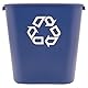 Rubbermaid Commercial Products rechteckiger Recycling-Behälter | 27 l | Abfalleimer/Papierkorb für unter den Schreibtisch | Innenraumbehälter für Haushalt und Büro | Blau | FG295673BLUE
