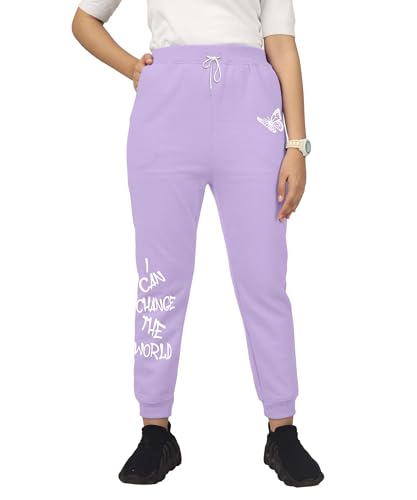 Image of KYDA Kids Girls Loose Mid Rise Cottonblend Printed Track Pants (Pack of 1)