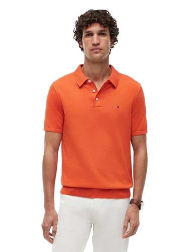 Image of Tommy Hilfiger Men's Lightweight Cotton Knit Short Sleeve Polo Shirt
