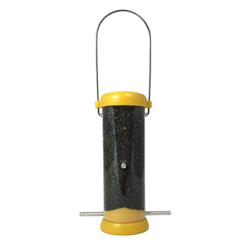 Droll Yankees BL8YF Bird Lovers 8-Inch Finch Feeder with Yellow Accents