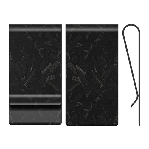 Image of Travelambo Carbon Fiber Money Clip Front Pocket Wallet Minimalist Wallet Slim Wallet Credit Card Holder