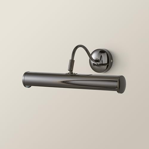 MiniSun | Gemini Adjustable Black Chrome Mains Powered Twin Picture Wall Light | Hardwired Picture & Display Lights, Home Décor & Improvement Essential