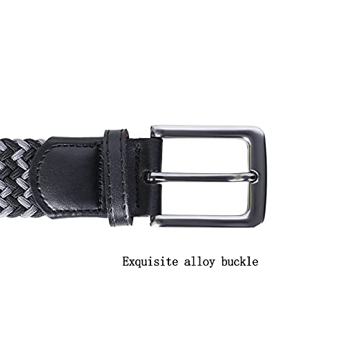 Image of AGEA Elastic Stretch Woven Braided Waist Belt for Men and Women