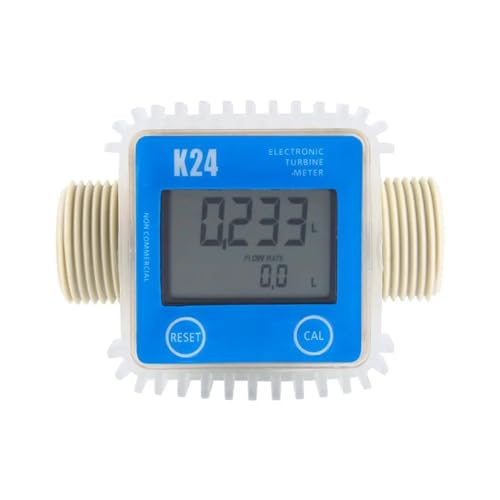 Compteur K24 numérique pour huile et carburant industriel bleu