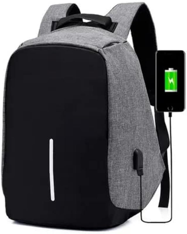 Mochila para notebook Anti Furto Roubo impermeável saída Usb tablet Laptop escolar Cinza em oferta na Shopee Mochila para notebook Anti Furto Roubo impermeável saída Usb tablet Laptop escolar Cinza em oferta na Shopee
