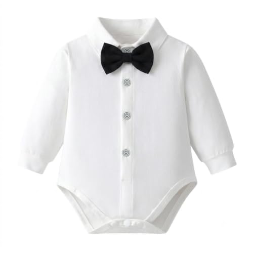 Image of Dressy Daisy Baby Boy 5 Piece Formal Suit Set for Wedding and Birthday | Vest, Shirt, Pants, Bow Tie, Boutonniere, Christening, Holiday Photoshoot Outfit
