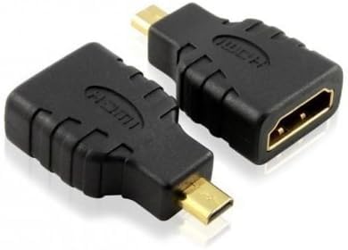 Micro HDMI to HDMI Adapter | Type D Gold Plated Converter Adaptor for Panasonic Lumix DMC HC Series Camera Accessories to Connect TV HDTV LCD Plasma Monitor | Supports 3D, 4K, 1440p, 1080p Audio Video