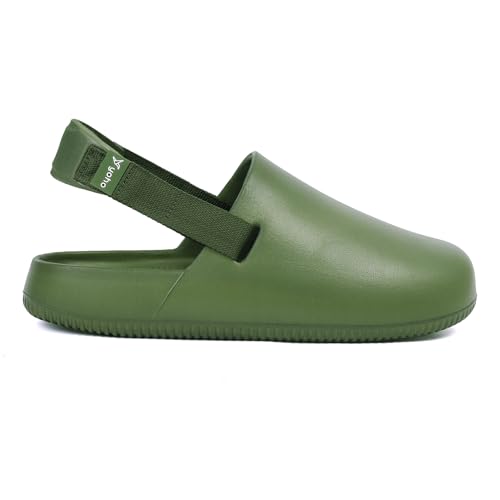 Image of YOHO Glide Clog Sandals for Men | Mule Shape Clogs with Adjustable Straps | Lightweight & Waterproof Cushioned Footwear for Everyday Use