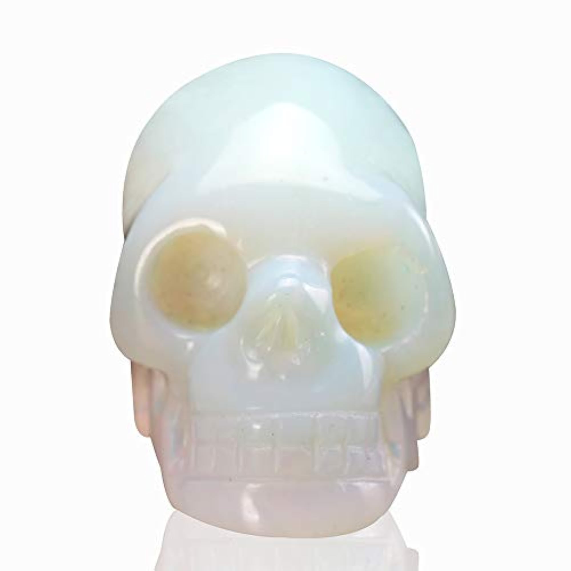 Natural Carved Skull Crystal Statue, 2 Inch