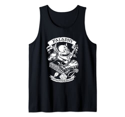 Fantasy Role-Playing Game (RPG) Paladin Tank Top, Black