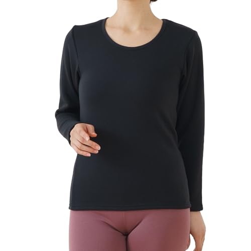 伸びる裏ボア 起毛 長袖 ストレッチ インナー シャツ K6360C-RT