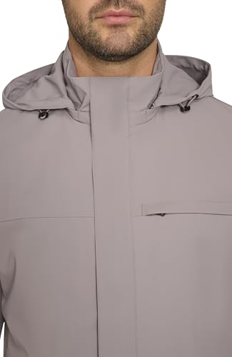 Image of Cole Haan Men's Long Sleeve Hooded Rain Parka
