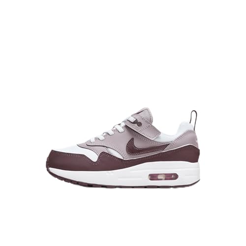 Nike Air Max 1 EasyOn Little Kids' Shoes (DZ3308-112, White/Light Violet Ore/Playful Pink/Burgundy Crush) Size 11