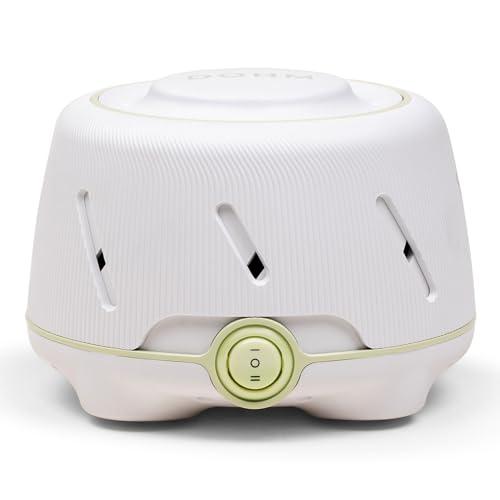 Image of Yogasleep Dohm (White,Green) The Original White Noise Machine, Relaxing Natural Sound from a Real Fan, Noise Cancelling for Office Privacy, Sleep Aid for Adults & Baby, Travel Size Pink Noise Machine