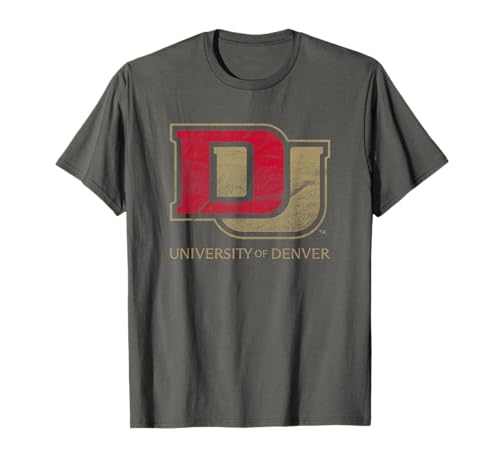 University of Denver Pioneers Distressed Primary T-Shirt
