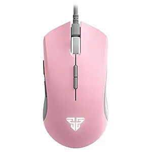 FANTECH Blake X17 Advanced Wired Gaming Mouse, 16.8 Million RGB Color Backlit, 10,000 DPI Optical Sensor, 7 Programmable Buttons, for Right or Left Hand Use, Pink (Sakura Edition)